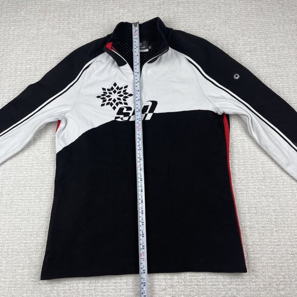 NEWLAND Sweater 1/4 Zip Ski Base Layer Made In ITALY Black Womens Sz XL Read* - Picture 14 of 16